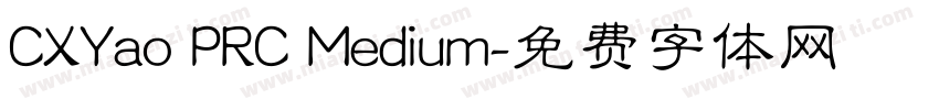 CXYao PRC Medium字体转换